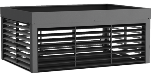 Ventilation shaft cover with plant cover and drainage
