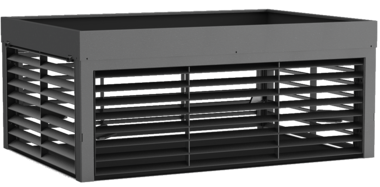 Lüftungshaube Airflow mit Pflanzdeckel und Entwässerung