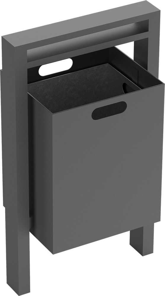  Abfallbehälter Serie 710 eckig