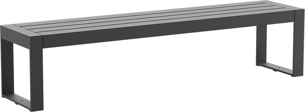  Hockerbank Espo mit Stahlauflage