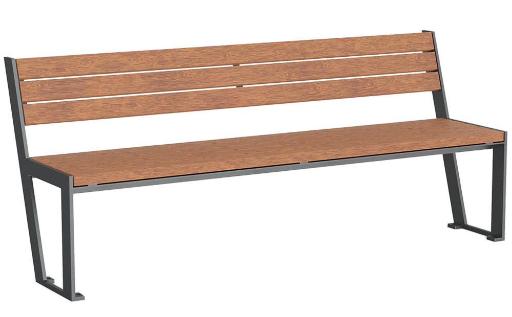  Sitzbank Legea mit Holzauflage